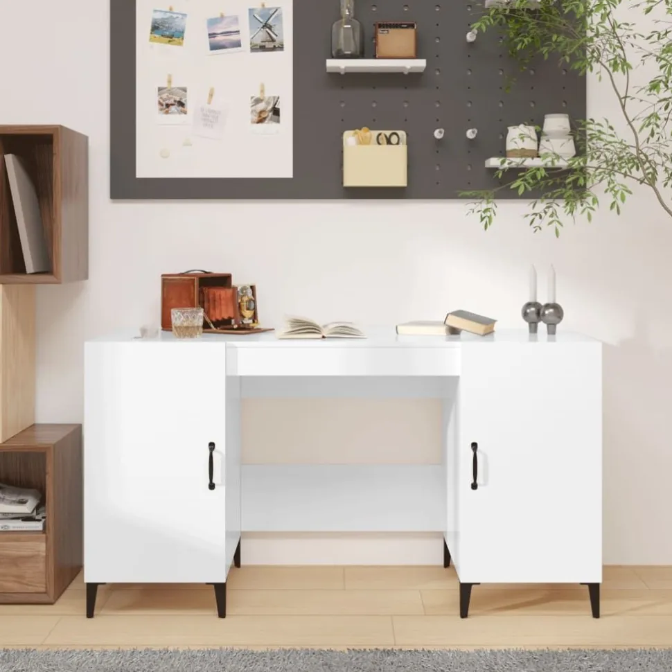 Työpyötä 1 140x50x75 cm tekninen puu savutammi