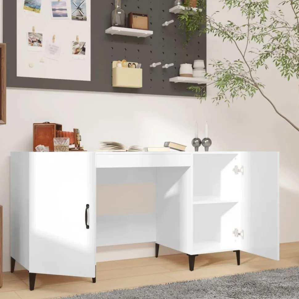 Työpyötä 1 140x50x75 cm tekninen puu savutammi