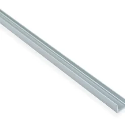 U-lista Maler sileä 1,5x10x10x2000mm alumiini hopea anodisoitu