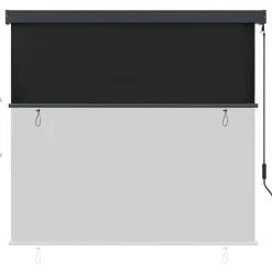 Ulkorullaverho 160x250 cm antrasiitti