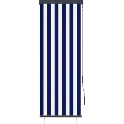 Ulkorullaverho 60x250 cm sininen ja valkoinen