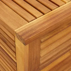 Ulkosäilytyslaatikko säleiköllä 150x50x56 cm, akasiapuu