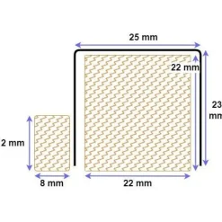 U-vedeneristekynnys Panelia Woods RST, 23x910mm M9, eri leveyksiä