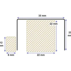 U-vedeneristekynnys Panelia Woods RST, 23x910mm M9, eri leveyksiä