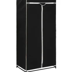 Vaatekaapit 2 kpl musta 75cm