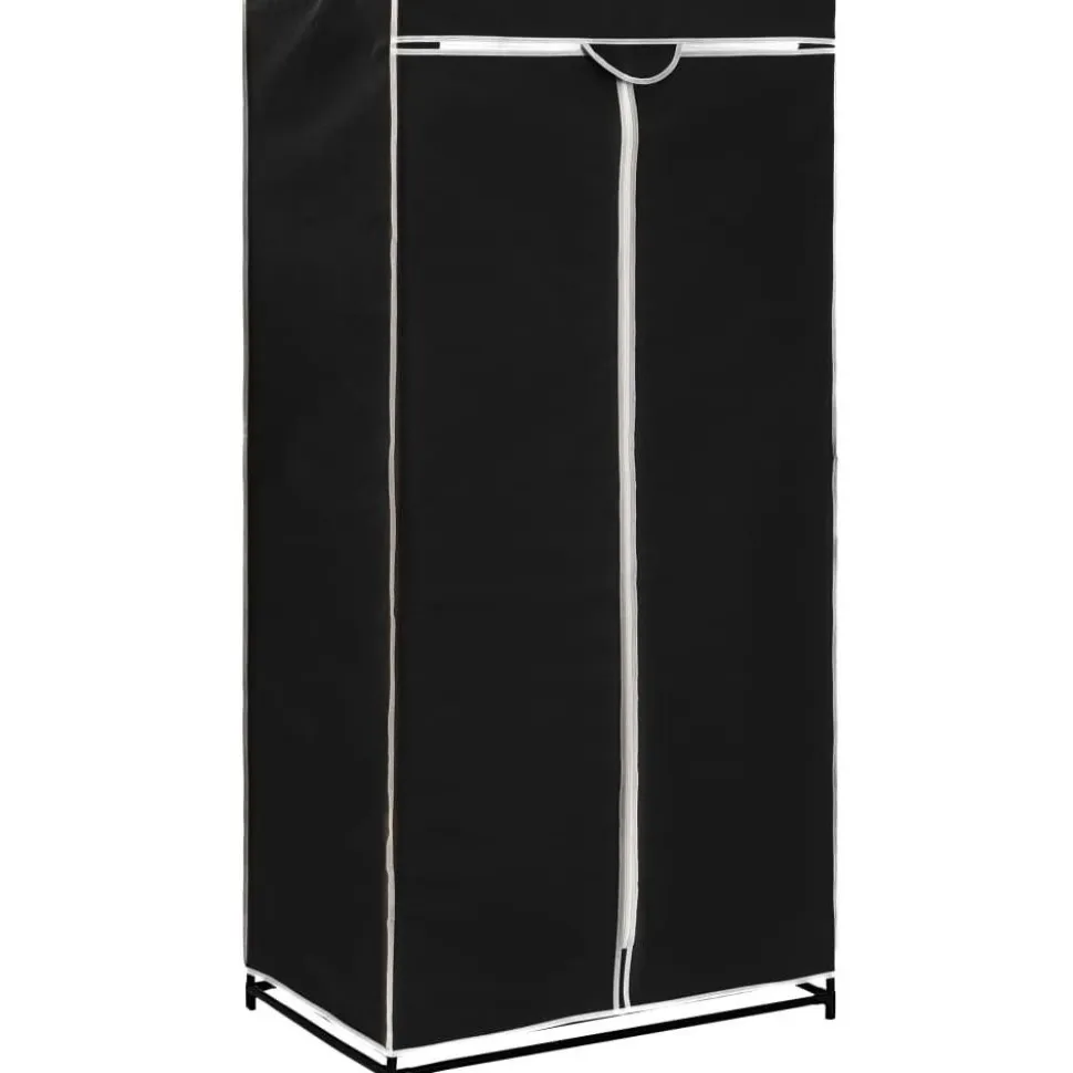 Vaatekaapit 2 kpl musta 75cm