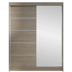 Vaatekaappi CAMINO III, valkoinen/beige (2848)