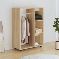 Vaatekaappi 80cm lastulevy tammi
