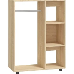 Vaatekaappi 80cm lastulevy tammi