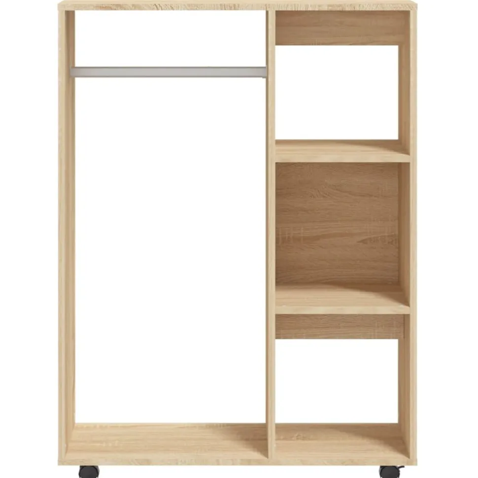 Vaatekaappi 80cm lastulevy tammi