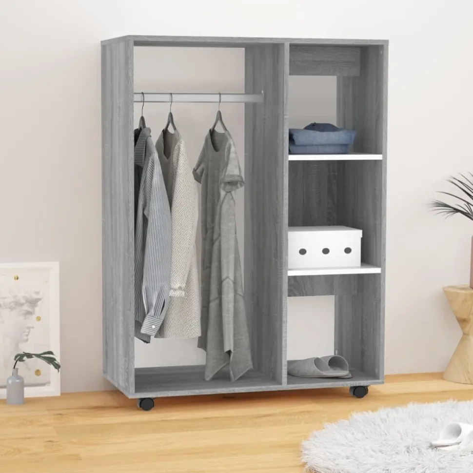 Vaatekaappi 80cm lastulevy tammi