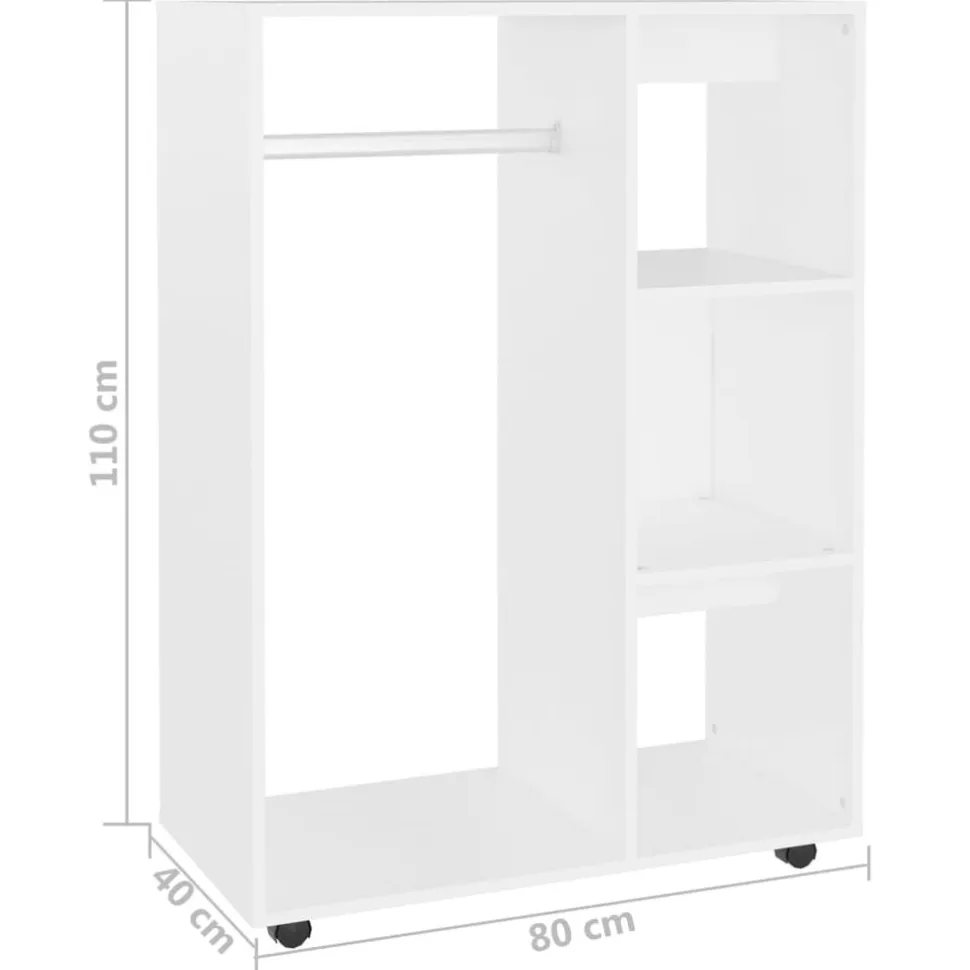 Vaatekaappi 80cm lastulevy tammi