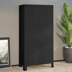 Vaatekaappi 90cm metalli eri värejä