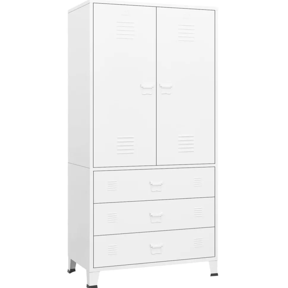 Vaatekaappi 90cm metalli eri värejä