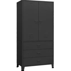 Vaatekaappi 90cm metalli eri värejä