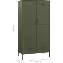 Vaatekaappi 90cm teräs eri värejä