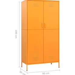 Vaatekaappi 90cm teräs eri värejä