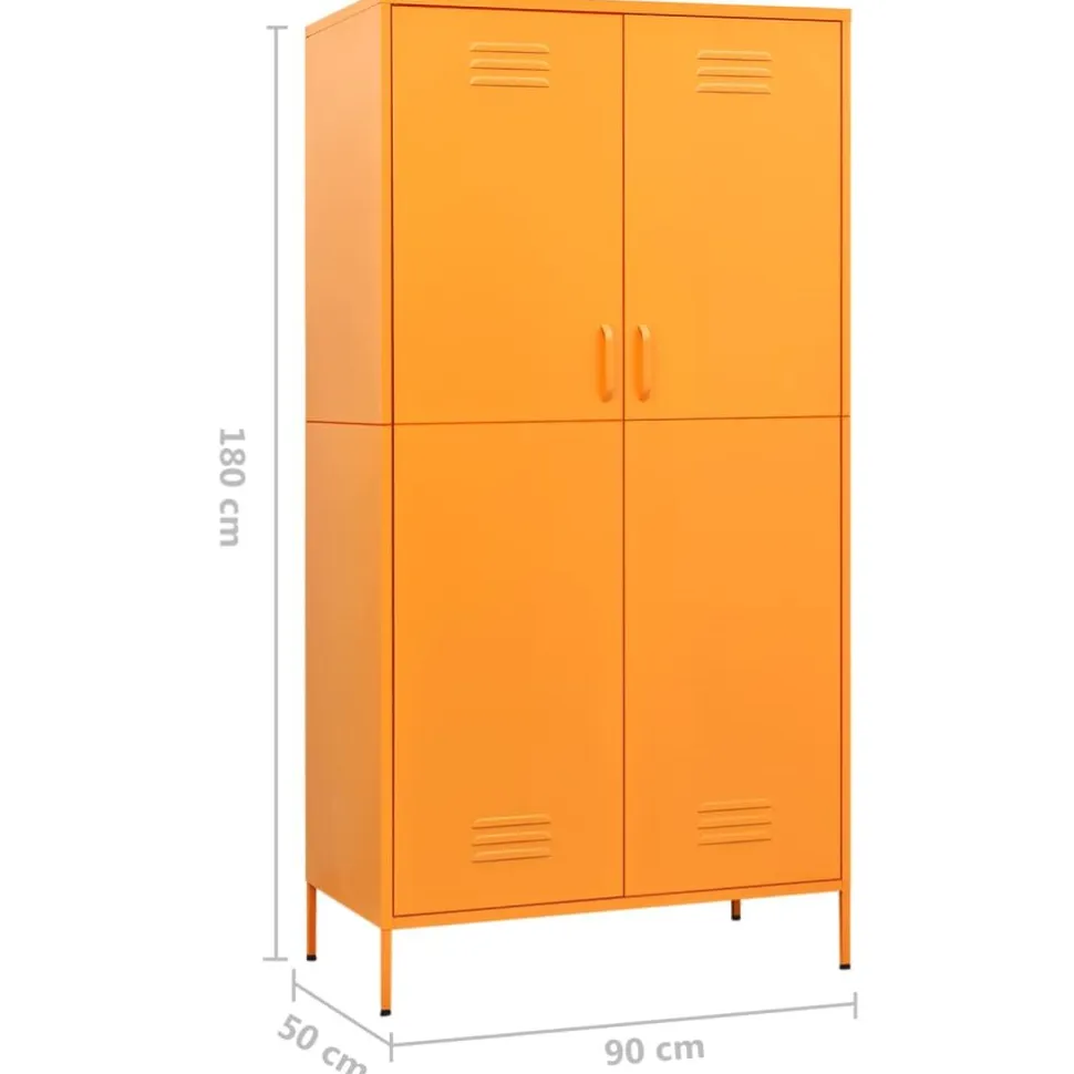 Vaatekaappi 90cm teräs eri värejä