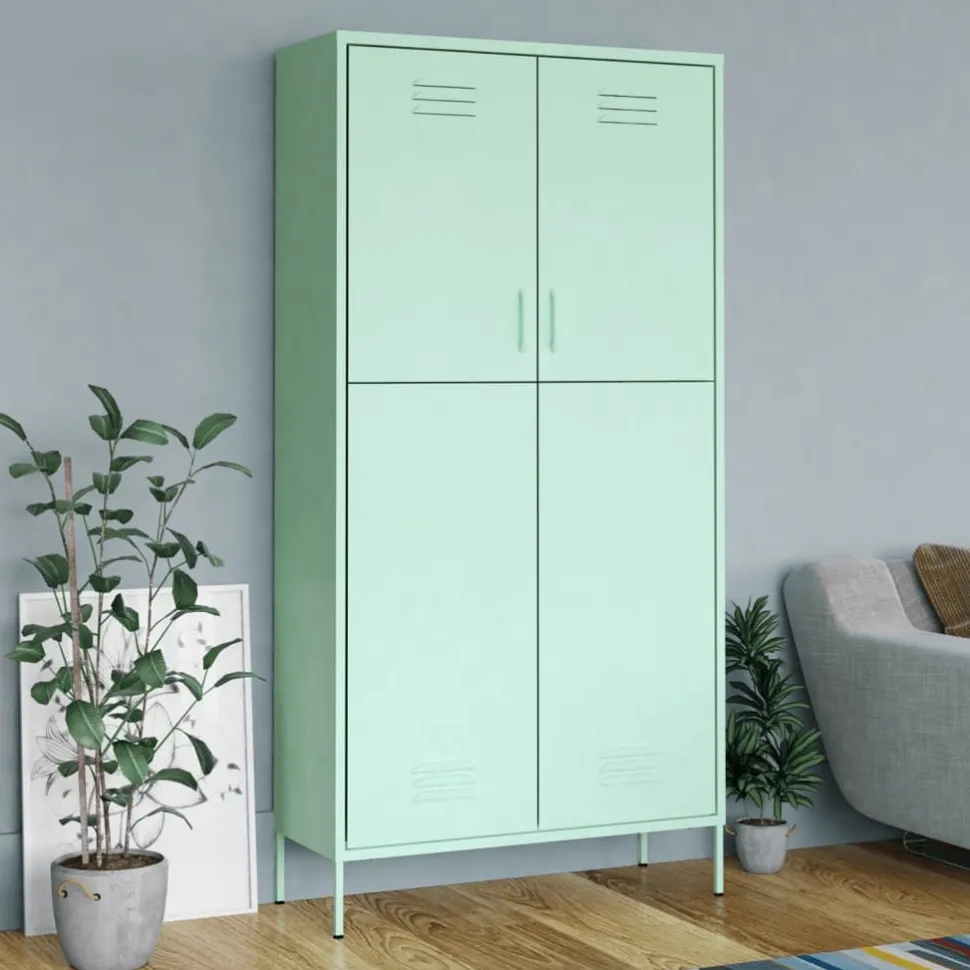 Vaatekaappi 90cm teräs eri värejä