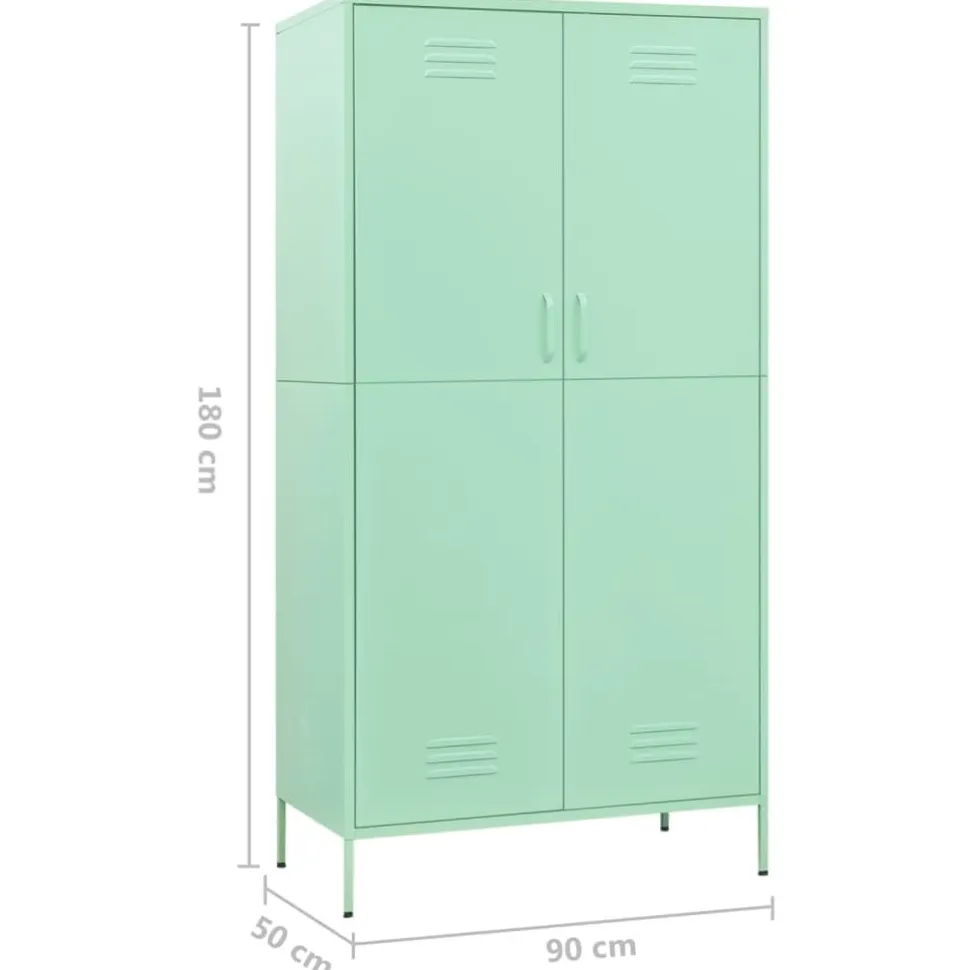 Vaatekaappi 90cm teräs eri värejä