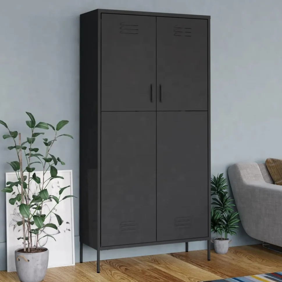 Vaatekaappi 90cm teräs eri värejä