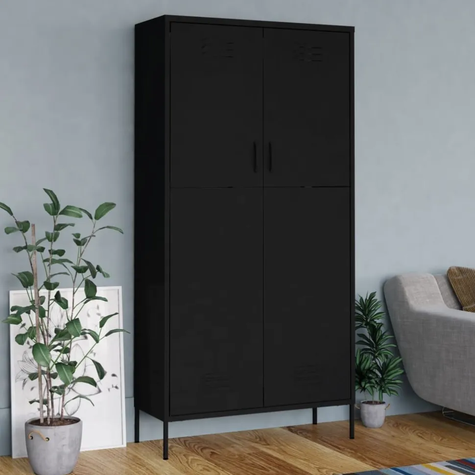 Vaatekaappi 90cm teräs eri värejä