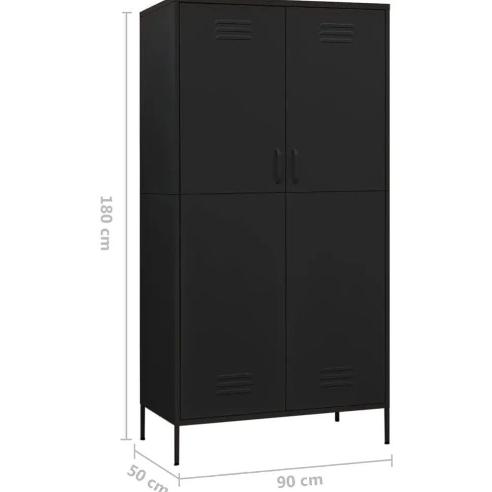 Vaatekaappi 90cm teräs eri värejä