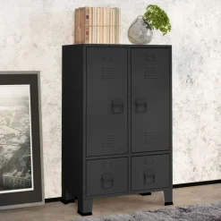 Vaatekaappi 67cm teräs valkoinen