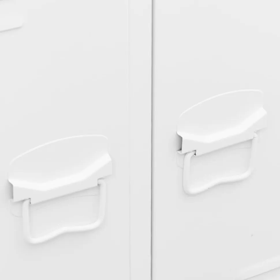 Vaatekaappi 67cm teräs valkoinen