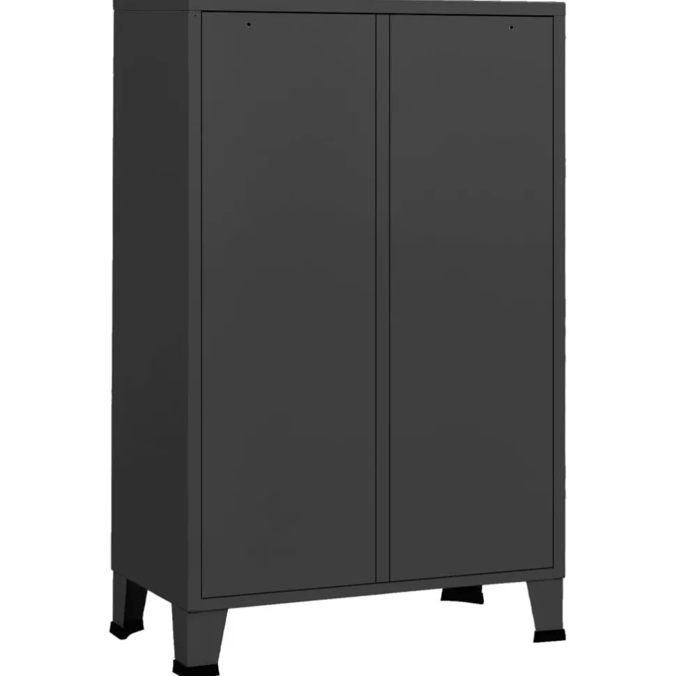 Vaatekaappi 67cm teräs valkoinen
