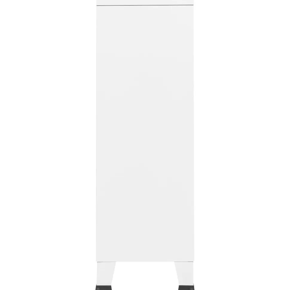 Vaatekaappi 67cm teräs valkoinen