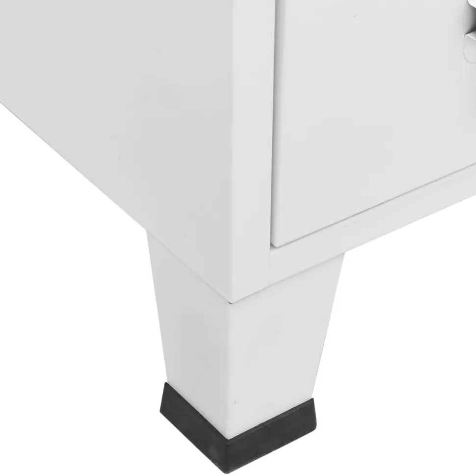 Vaatekaappi 67cm teräs valkoinen