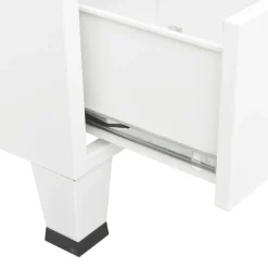 Vaatekaappi 67cm teräs valkoinen
