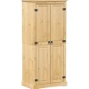 Vaatekaappi Corona 76x50x170 cm täysi mänty (02769)