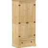 Vaatekaappi Corona 76x50x170 cm täysi mänty (02768)