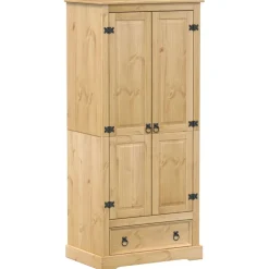 Vaatekaappi Corona 76x50x170 cm täysi mänty (02768)
