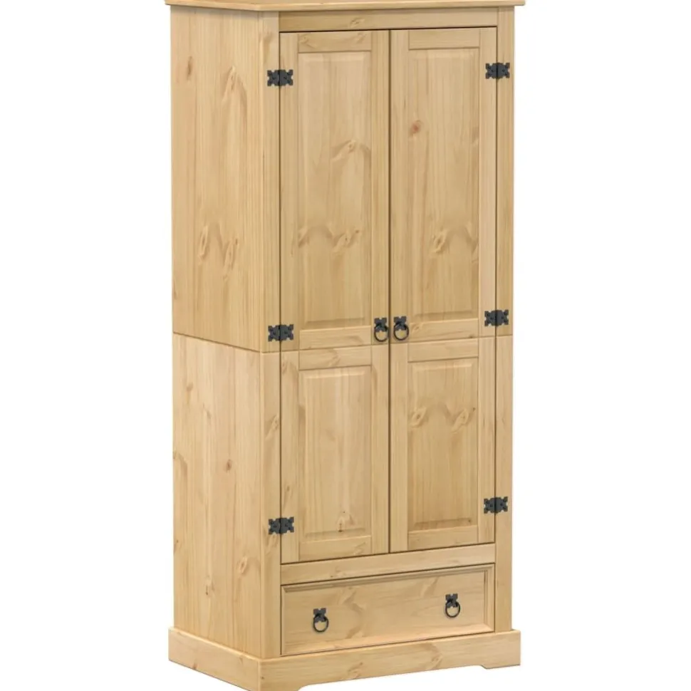 Vaatekaappi Corona 76x50x170 cm täysi mänty (02768)