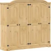 Vaatekaappi Corona 194x52x186 cm täysi mänty (12162)