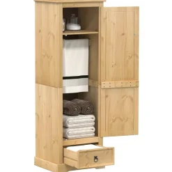 Vaatekaappi Corona 55x50x170 cm täysi mänty (02766)