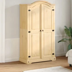 Vaatekaappi Corona 102x52x186 cm täysi mänty (12154)