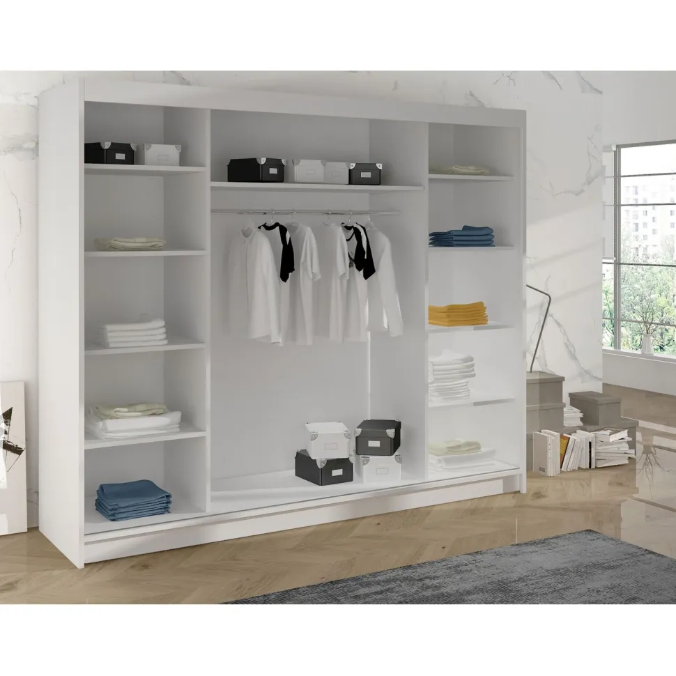 Vaatekaappi DERBY VI, eri värivaihtoehtoja