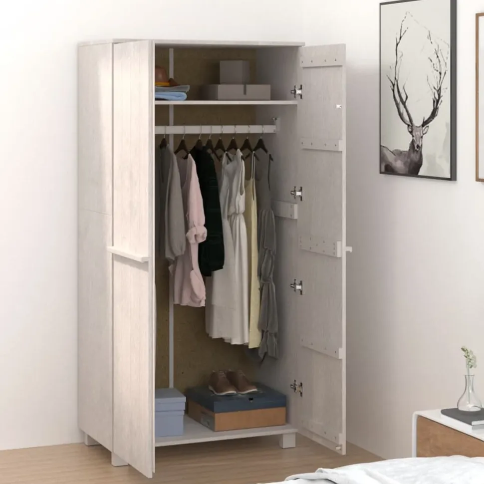 Vaatekaappi Hamar 89cm mänty vaaleanharmaa
