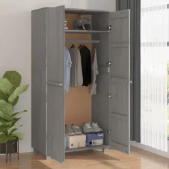 Vaatekaappi Hamar 89cm mänty vaaleanharmaa