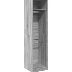 Vaatekaappi harmaa Sonoma 50x50x200 cm tekninen puu (07788)