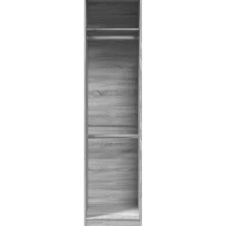 Vaatekaappi harmaa Sonoma 50x50x200 cm tekninen puu (07788)