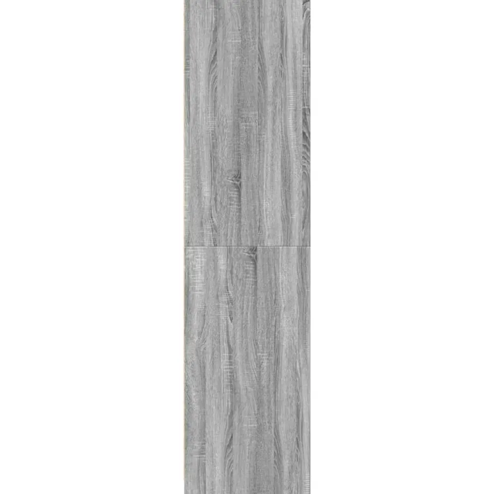 Vaatekaappi harmaa Sonoma 50x50x200 cm tekninen puu (07788)