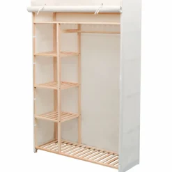 Vaatekaappi kangas ja mänty 110cm