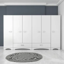Vaatekaappi Linento Furniture F4-498, leveys 243cm