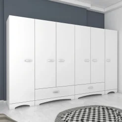 Vaatekaappi Linento Furniture F4-498, leveys 243cm