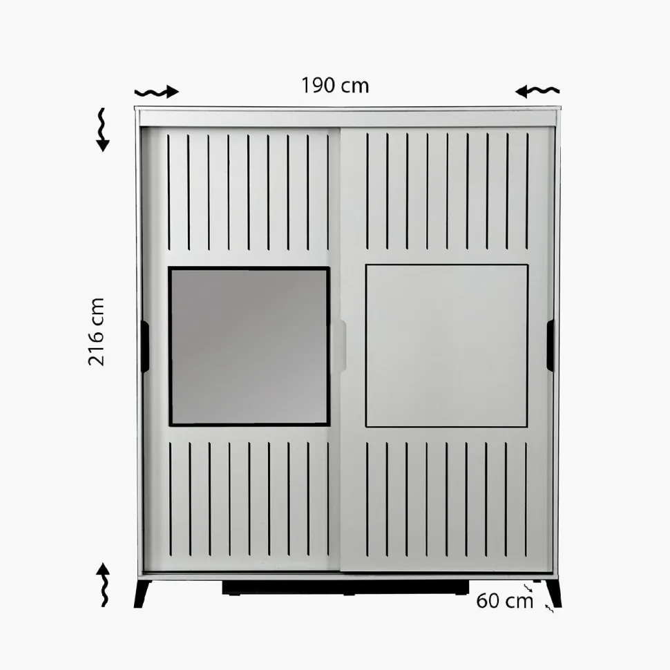 Vaatekaappi Linento Furniture Pasific Home Fuga, 190cm, tammi